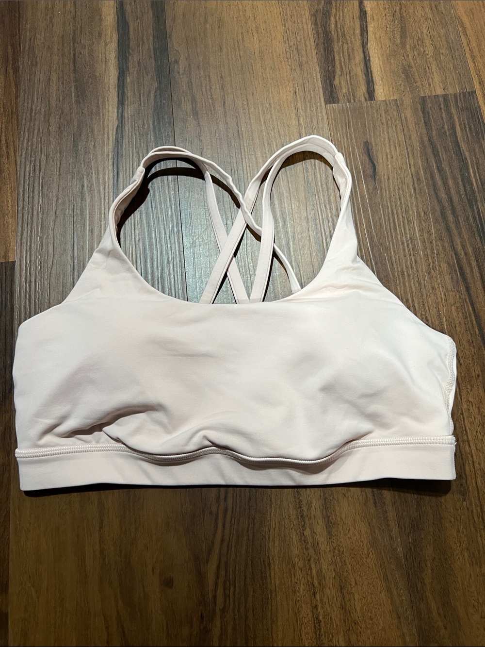Light Pink Strappy Sports Bra Lululemon